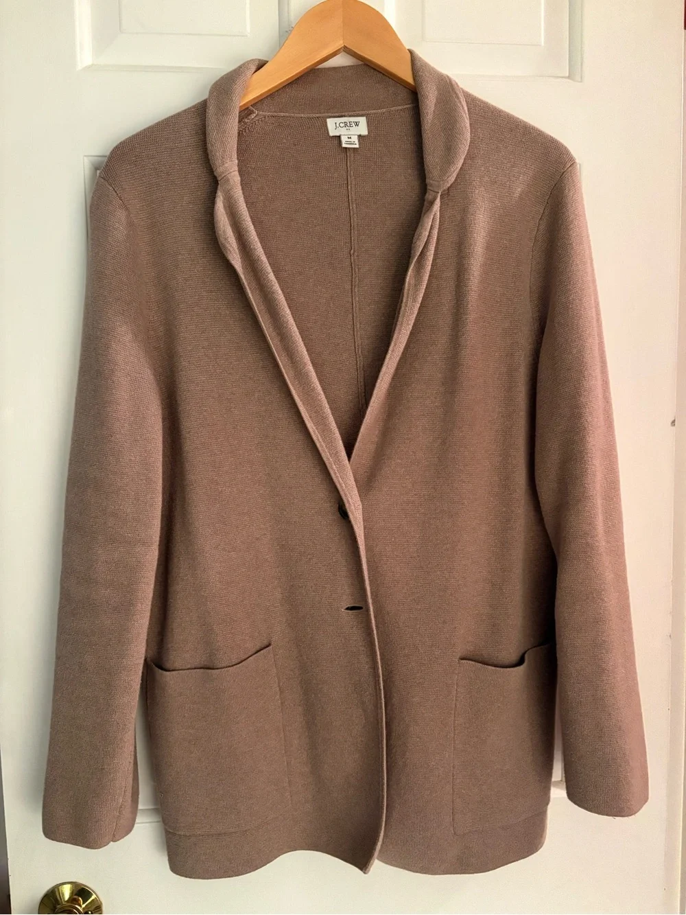 J. Crew Soft Taupe Knit Cardigan